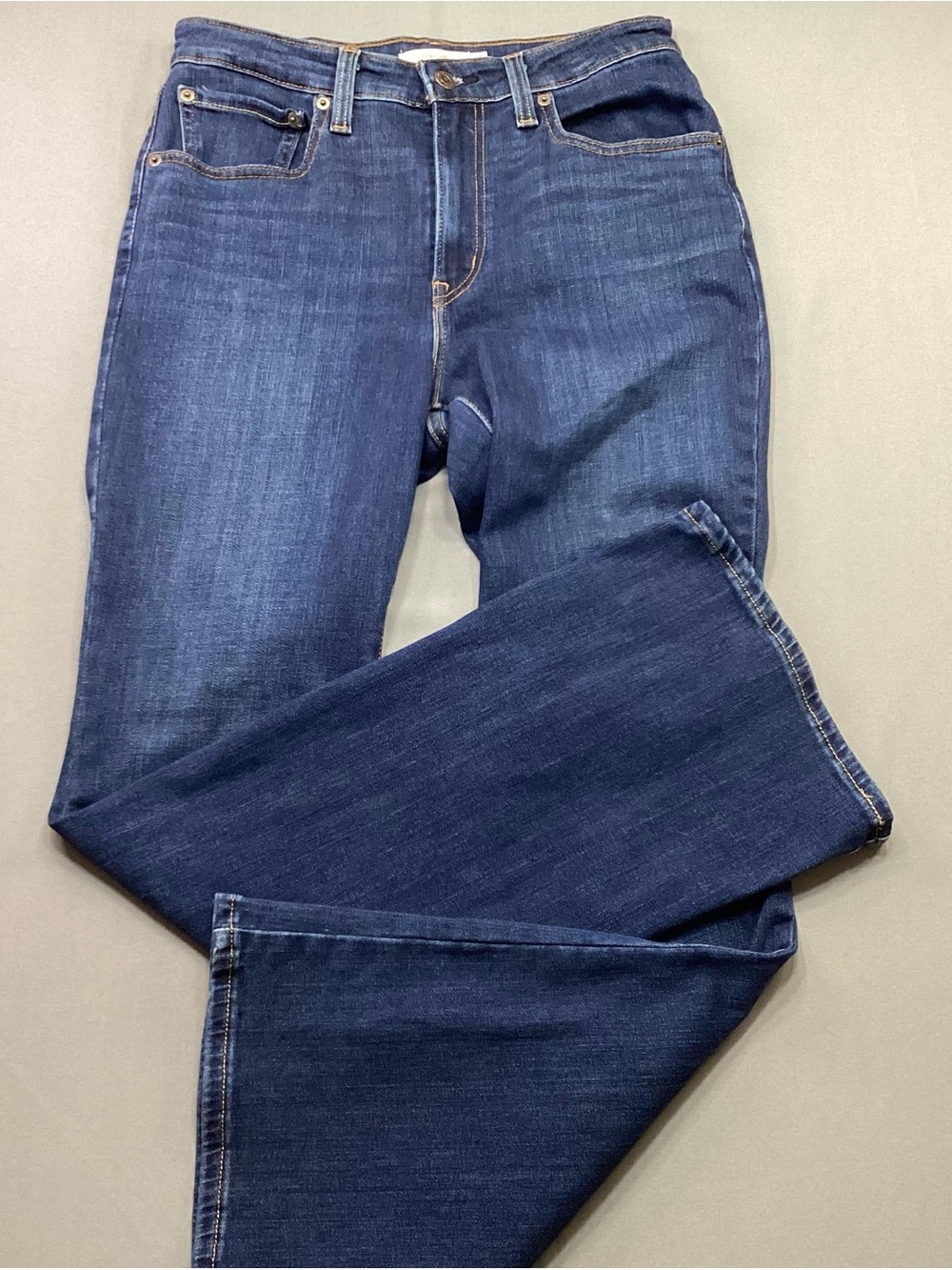 Levi’s 726 High Rise Flare Women’s Jeans Size 30 Dark Indigo Wash Denim Retro